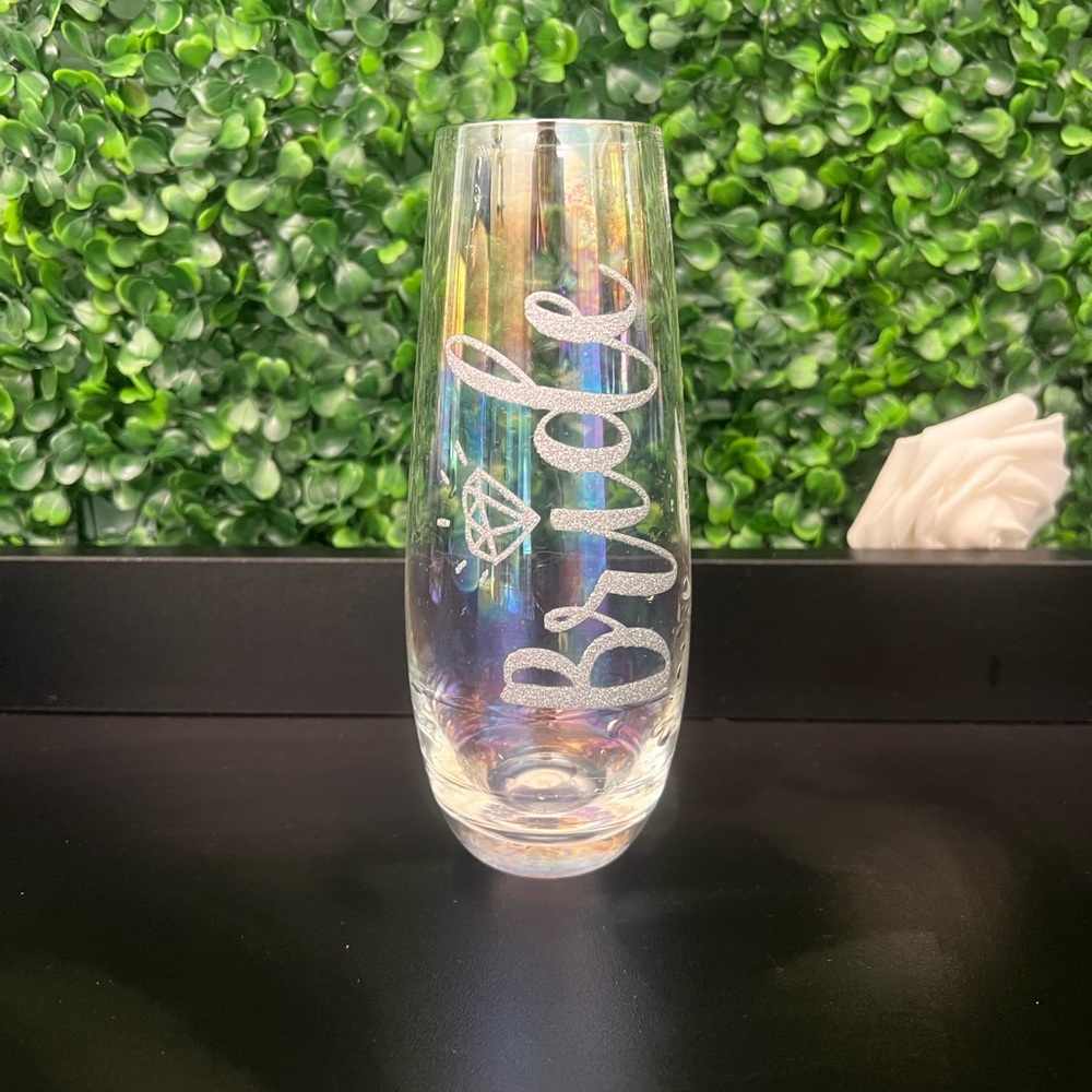 Francesca's Collections Iridescent Bride Glass